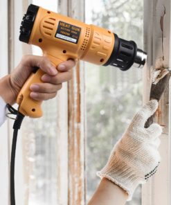 SEEKONE Heat Gun 1800W 122℉~1202℉(50℃- 650℃)Fast Heating Heavy Duty Hot Air Gun Kit Variable Temperature Control Overload Protection with 4 Nozzles for Crafts, Shrinking PVC, Stripping Paint(5.2FT) 33 71ADwdH0rsL