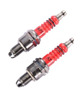 WOOSTAR A7TC Spark Plug 3 Electrode Replacement for 50cc 70cc 90cc 110cc 125cc Scooter Dirt Pocket Bike ATV Moped Quad Pack of 2 12 71AEMAX3L