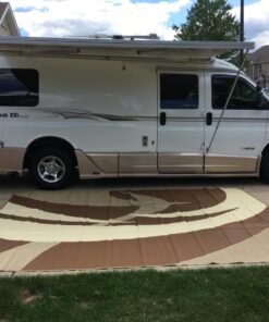 Stylish Camping 159127 9-feet by 12-feet Reversible Mat, Plastic Straw Rug, Large Floor Mat for Outdoors, RV, Patio, Backyard, Picnic, Beach, Camping (Brown/Beige) 9x12 Brown/Beige 12 71AEzNc1D6L