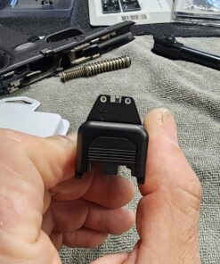 Trijicon Glock Suppressor Night Sight Set, White Front/White Rear with Green Front Lamp & Orange Rear Lamps 25 71AGD42v3eL