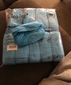 Cleaing Disposable Boot & Shoe Covers Non Slip 100 Pack (50 pairs) for Indoors Fit Shoe Sizes Women's 7 to Men's 12 Large / 50 Pairs 42 71AHVHvMLlL