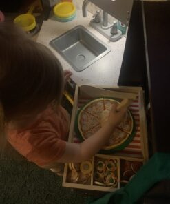 Melissa & Doug Wooden Pizza Play Food Set With 36 Toppings - Pretend Food And Pizza Cutter/ Toy For Kids Ages 3+ 33 71AHnWiSCVL 1