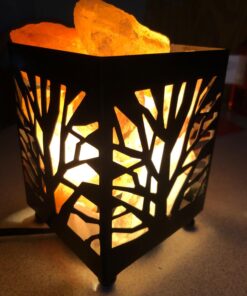 Himalayan Glow 1332 Piller Salt Basket Lamp, Single Pack, Amber Glow Pillar Design Basket Lamp - single pack 43 71AIpQvyA1L
