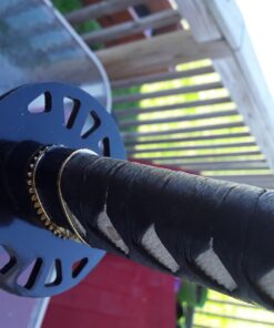 Handmade Sword Fully Functional Hattori Hanzo Katana Sword, 1045 Carbon Steel, Hand Forged Heat Tempered, Full Tang, Sharp, Black Scabbard Metallic-Fiber 44 71AKKprB0EL