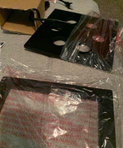 Floor Lamp with Shelves - Room Light by LIGHTACCENTS - Corner Storage Standing Bookshelf Lamp - Bedroom Light with Wooden Storage Shelves and White Cotton Linen Shade (Black) Black 46 71AKjdiAyYL