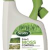 Scotts 3-in-1 Moss Control Ready-Spray, Fast-Acting Moss Killer for Lawns, Hard Surfaces, and More, 32 fl. oz. 55 71ALD414MtL