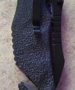 MTech USA – Spring Assisted Folding Knife – Black Stainless Steel Blade and Black Aluminum Handle with Rope Cutter, Glass Punch and Pocket Clip - Hunting, Camping, Survival, Tactical, EDC – MT-A845BK Black Blade 48 71ALKkIIWqL