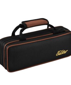 Eastar Piccolo Instrument for Beginners Students, Key of C Piccolo Flute, Resin, with Hard Case, Cleaning Rod, Cloth, Swab and Gloves, 2-Piece, Silver Plated Piccolo, Black, EPC-3S 15 71AMbLlKlOL