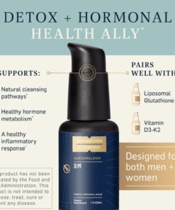 Quicksilver Scientific Nanoemulsified DIM - Liposomal DIM Supplement to Support Healthy Hormone Balance for Women & Men - Soy-Free Detox & Immune Support (1.7oz / 50ml) 10 71ANjBZ66nL