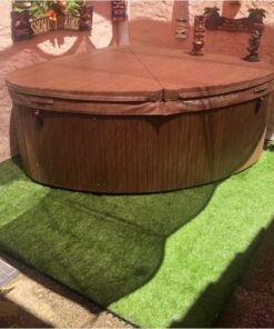 GOLDEN MOON Turf Grass, Artificial Grass, Tile Interlocking and Self-Draining Mat for Patio, Indoor Outdoor, 1x1 ft, 1.5 in Pile Height, 9 Pack 9 Tiles(9 sq ft) 38 71AOwdx5lEL