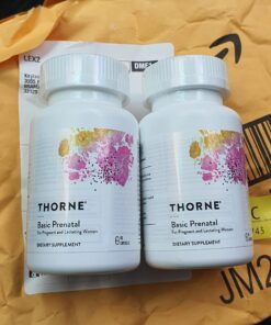 Thorne Basic Prenatal - Well-Researched Folate Multi for Pregnant and Nursing Women Includes 18 Vitamins and Minerals, Plus Choline - 90 Capsules - 30 Servings 35 71APnszERdL