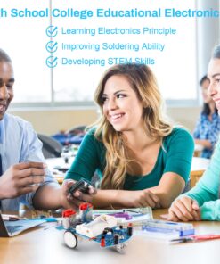 MiOYOOW Practice Soldering Learning Electronics Kit Smart Car Soldering Project Kits Line Following Robot Beginners DIY Electronics Education School Competition W/English Manual 1 Pack-soldering Tracking Car(dc Motor) 40 71AQQ jzC6L