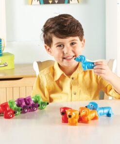 Learning Resources Snap-N-Learn Rhyming Pups Toy, Fine Motor Toys, Develops Color Recognition Skills, 20 Pieces, Ages 3+ 17 71AQVazQj5L