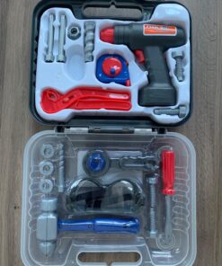 Kidzlane Tool Set for Toddlers & Kids | 20pcs Toy Tools with Electronic Cordless Drill and Tool Box | Play Tool Kit for Kids & Toddler Boys & Girls | Kids Tool Kit 19 Pieces | Kids Tool Box 37 71ARQ1S3LL 2