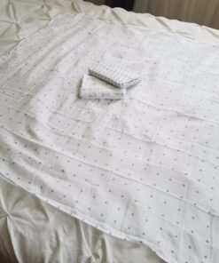 Ziggy Baby Muslin Baby Swaddle Blankets - 3 Pack - Gender Neutral for Boys and Girls - Chevron, Arrow, Cross, Grey/White (47x47) Grey-white 34 71ARmS0ZxNL