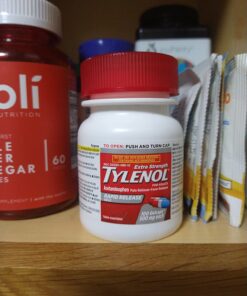 Tylenol Extra Strength Acetaminophen Rapid Release Gels, Pain Reliever & Fever Reducer, 100 ct Unflavored 100 Count (Pack of 1) 55 71ARvwUueYL 1