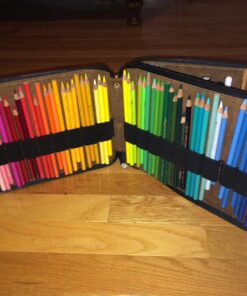 Speedball Art Products Genuine Leather Storage Case for Pencils, Makers, Pens and Art Supplies Antique Brown 120 Pencil Capacity 64 71ARwCeJ5BL