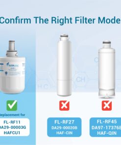 Alternative view of FilterLogic DA29-00003G Refrigerator Water Filter, Replacement for Samsung DA29-00003B, RSG257AARS, RFG237AARS, HAFCU1, RFG297AARS, RS22HDHPNSR, WSS-1, 3 Filters