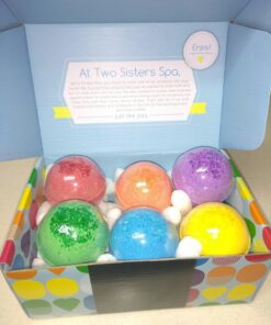 Two Sisters Bath Bombs for Kids with Surprise Toys Inside, 6 Bubble Bath Bombs with Kid Toy Suprises, Gentle and Kids Safe, Ideal Birthday Gift for Boys & Girls 6-pack Surprise 41 71AT2ZjK4IL
