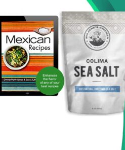 AVA JANE'S KITCHEN - Colima Sea Salt Unrefined Hand Harvested - 100% all Natural Organic Sea Salt, Gourmet Grade, Coarse Grain, Non GMO's Kosher Salt, 8oz 25 71AT5hrfcL