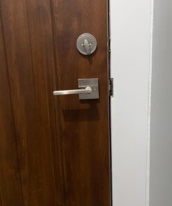 Kwikset Satin Nickel 91540-001 Halifax Door Handle Lever with Modern Contemporary Slim Square Design for Home Hallway or Closet Passage Square Rose Old Version 37 71ATIBvEJL