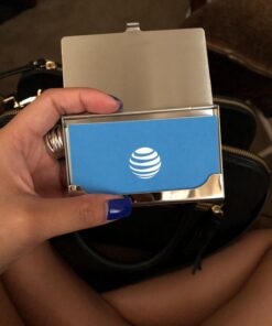 MaxGear Metal Business Card Holder for Men & Women, Pocket Business Card Case Slim Business Card Wallet Business Card Holders Name Card Holder, 3.7 x 2.3 x 0.3 inches, Stainless Steel, Silver Mirror Brushed Silver 50 71AUCdWgyvL