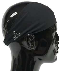 Headbands for Men and Women - Mens Sweatband & Sports Headband Moisture Wicking Workout Sweatbands for Running, Cross Training, Yoga and Bike Helmet Friendly Black 24 71AUOilrX8L 3