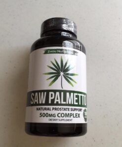 Zhou Nutrition Saw Palmetto Extract 500 mg, Prostate Health, Urinary Tract Support, DHT Blocker for Men and Women Hair Growth, Non-GMO, 100 Capsules (Packaging may vary) 31 71AVrFDKgPL