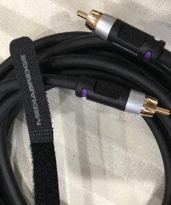 Mediabridge ULTRA Series Subwoofer Cable (25 Feet) - Dual Shielded with Gold Plated RCA to RCA Connectors - Black 45 71AYYDoBGXL