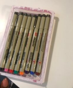 SAKURA Pigma Micron Brush Pens - Archival Black and Colored Ink Pens - Pens for Writing, Drawing, or Journaling - Black and Assorted Colored Ink - Brush Nibs - 8 Pack 8 Color Set Colors May Vary 37 71AZ0dd4noL