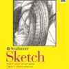 Strathmore 300 Series Sketch Paper Pad, Top Wire Bound, 9x12 inches, 100 Sheets (50lb/74g) - Artist Sketchbook for Adults and Students - Graphite, Charcoal, Pencil, Colored Pencil 18 71AZ18UxvzL