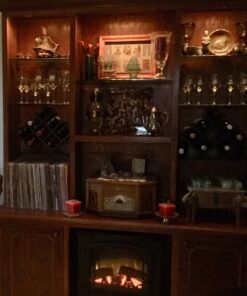 Kamenstein Butterfly Countertop Free-Standing Wooden Wine Rack, Dark Brown, 8-Bottle - 24 71AZvyi90 L