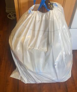 Hefty Strong Tall Kitchen Trash Bags, Unscented, 13 Gallon, 90 Count, White,Packaging may vary 90 Count (Pack of 1) Trash Bag 27 71Ab4ewgZlL