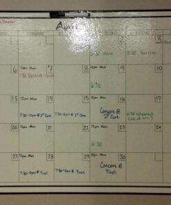 WallPops WPE0447 Large Monthly Dry Erase Calendar Decal, White & Off-White 24 71AbFxCQ5yL 1