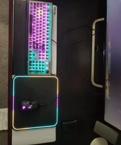 Glorious Large Extended White Gaming Mouse Pad/Mat - Long Cloth Mousepad, Stitched Edges | 36x11 (GW-E) 37 71AbJmJF8jL