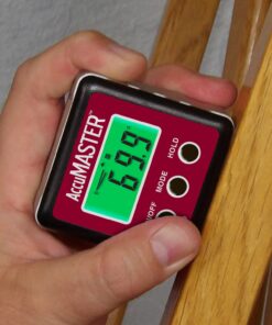 Calculated Industries 7434 AccuMASTER 2-in 1 Magnetic Digital Level and Angle Finder Certified IP54 Dust and Water Resistant,Red Brick Maroon Digital Angle Finder 33 71AbuSWjAvL