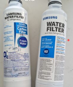 SAMSUNG Genuine Filter for Refrigerator Water and Ice, Carbon Block Filtration for Clean, Clear Drinking Water, 6-Month Life, HAF-CIN/EXP, 1 Pack 44 71AbywfPKML
