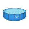 Bestway 12752E Steel Pro Above Ground Backyard Frame Pool for Kids & Adults, 15' x 48", Blue 15' x 48" 35 71AcG0mLiVL