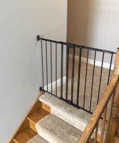 Toddleroo by North States 47.85" Wide Easy Swing & Lock Baby Gate - Series 1: Ideal for Wider Areas and stairways. Hardware Mount. Fits Openings 28.68" - 47.85" Wide (31" Tall, Matte Bronze) 41 71Adl163JHL