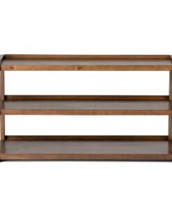 SIMPLIHOME Sawhorse SOLID WOOD 48 Inch Wide Modern Industrial TV Media Stand in Medium Saddle Brown for TVs up to 55 Inches, For the Living Room and Entertainment Center 17 71AeIXoEqVL