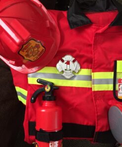 Melissa & Doug Fire Chief Role Play Costume Dress-Up Set (6 pcs) Standard Packaging 38 71AfS3nwlZL 2