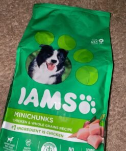 IAMS Adult Minichunks Small Kibble High Protein Dry Dog Food with Real Chicken, 30 lb. Bag,(Packaging may vary) 0 30 Pound (Pack of 1) 51 71AgrNyaQL