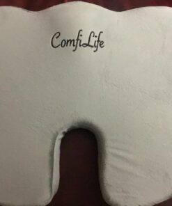 ComfiLife Premium Comfort Seat Cushion - Non-Slip Orthopedic 100% Memory Foam Coccyx Cushion for Tailbone Pain - Cushion for Office Chair Car Seat - Back Pain & Sciatica Relief (Gray) Gray 45 71Agus4ESKL 1