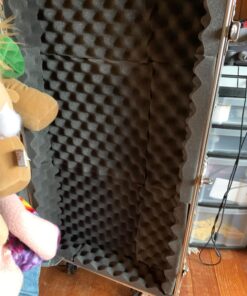 IZO All Supply Convoluted 2 Inch 12in W x 12in L Egg Crate Panels Acoustic Foam Sound Proof Wall Tiles, 6 Pack 2x12x12 (6pack Convoluted) 26 71Ahi27rhVL