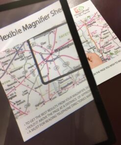 MagniPros Premium 3X (300%) Page Magnifying Lens with 3 Bonus Bookmark Magnifiers for Reading Small Prints, Low Vision Aids & Solar Projects 55 71AiQai4nKL