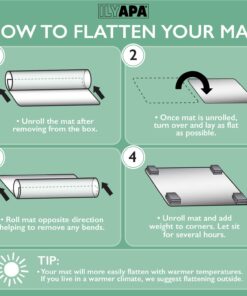 Ilyapa Office Chair Mat for Hard Floors 36" x 48" Heavy Duty Clear, PVC Chair Mat for Hardwood and Tile Floors, Protective Floor Mat for Home or Office 36 x 48 inches 24 71AiW9aedRL