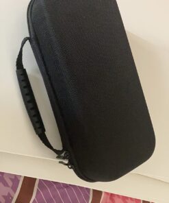 Deruitu Switch Carrying Case Compatible with Nintendo Switch/Switch OLED - Fit AC Charger Adapter - with 20 Game Cartridges Hard Shell Travel Switch Pouch for Console & Accessories Black 53 71AiXHzFdRL 1