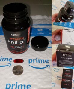 Sports Research Antarctic Krill Oil Omega 3 Softgels 1000mg (Double Strength) with Phospholipids, Choline & Astaxanthin - Sustainably Sourced, Non-GMO Verified & Gluten Free - 60 Capsules 60 Count (Pack of 1) 32 71AipwNR86L 3