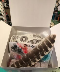 Smudge Kit Spiritual Set, Large Abalone Shell, Complete Sage Smudge Stick Kit, Palo Santo, White Sage Incense for Cleansing, Smudge Feather,Chakra Kit Bracelet, Charitable Positive Vibes Smudging Kit 43 71Ajr9m9cFL