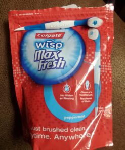 Colgate Wisp Max Fresh Peppermint Mini-Brushes, 24 count 24 Count (Pack of 1) 48 71AjwhnFi5L